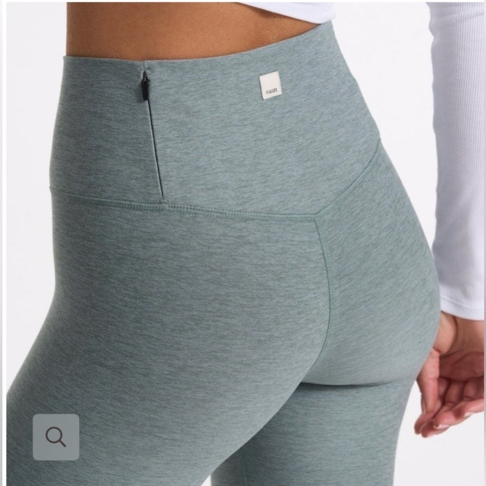Vuori Heathered Sage Green High-Rise Leggings